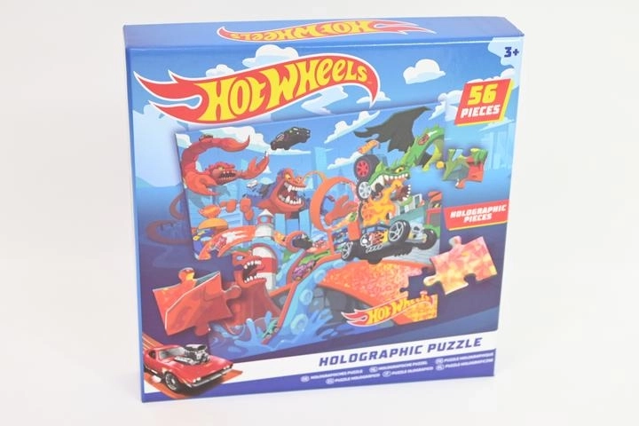 Puzzle holographique Hot Wheels 56 pièces