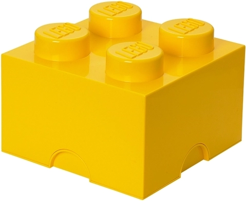 Boîte de rangement Lego 4 jaune