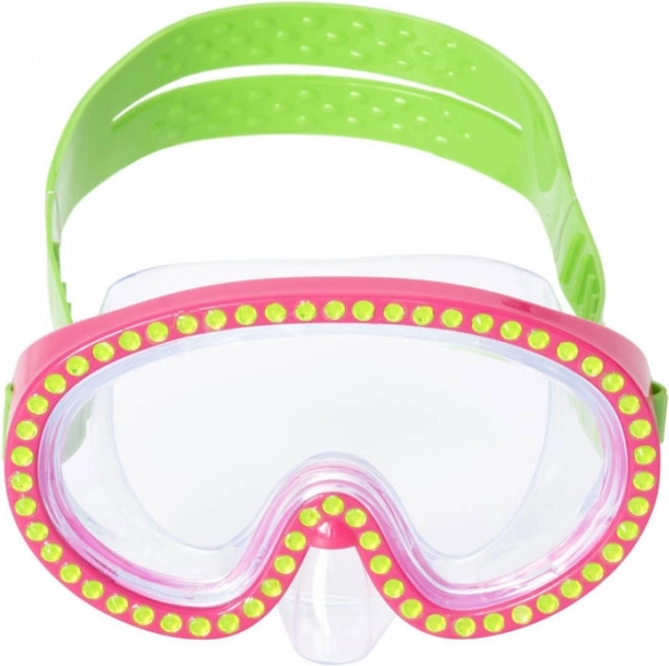 Masque de natation Bestway orné de cristaux – Rose