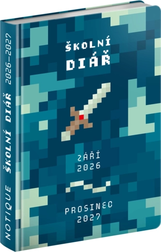 Agenda scolaire Gamer septembre 2026 – décembre 2027, 9,8 × 14,5 cm