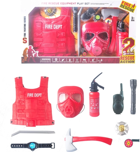 Méga coffret de pompiers 10 pièces pour enfants