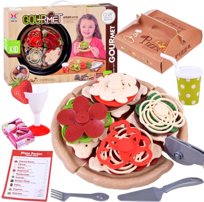 set pizza pour enfants pour couper et servir
