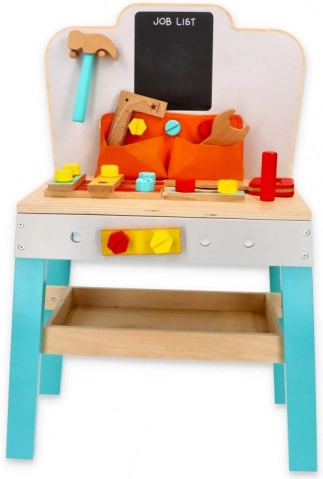  établi de travail en bois pour enfants avec tableau