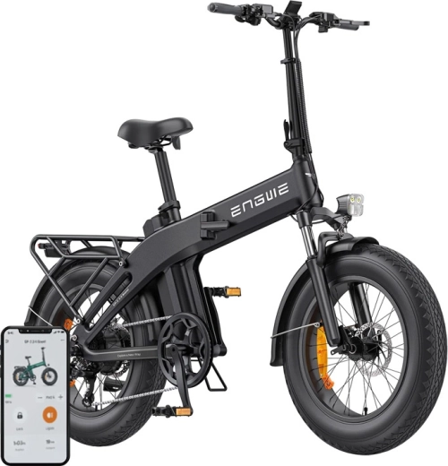 Vélo électrique pliant Engwe EP-2 3.0 Boost 250 W 20" noir