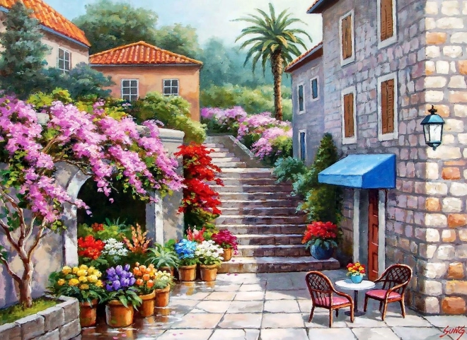 Puzzle Fleuriste au printemps 260 pièces