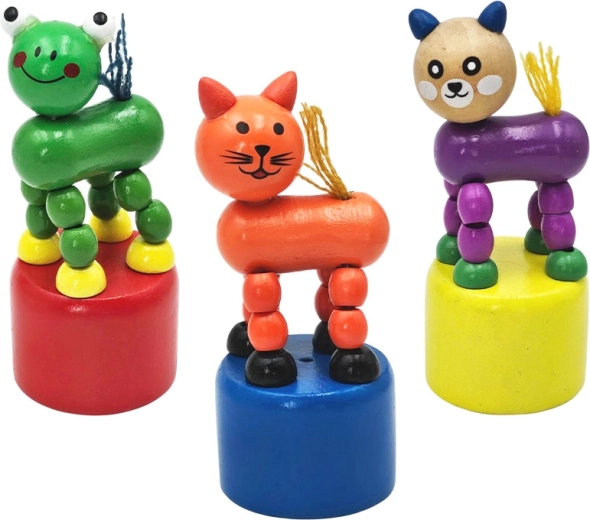 animal dansant en bois 10 cm