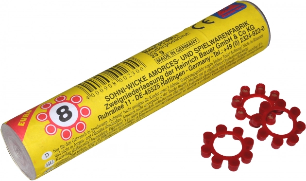 Capsules pour pistolets 8 coups en tube