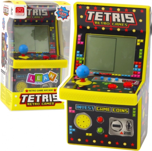 Mini jeu d’arcade Tetris rétro jaune