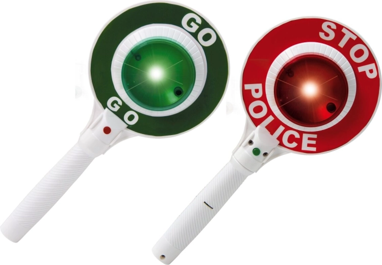 Palette de signalisation police Jamara STOP/GO avec lumière - 1 pièce