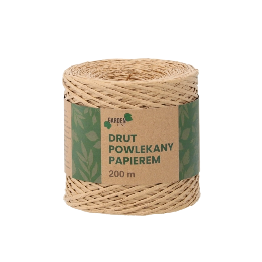 Fil de fer gainé de papier 200 m