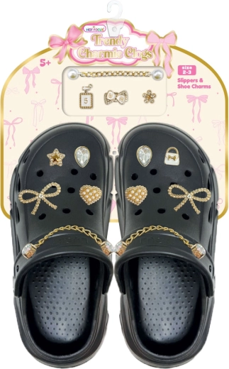 Sandales pour enfants DELUX noires avec accessoires (taille 35–36)