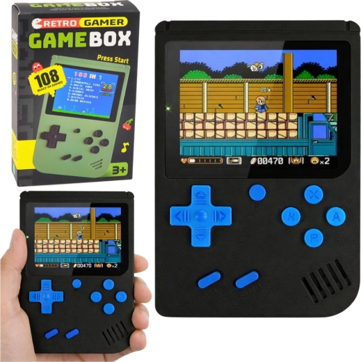 Console de jeu rétro portable avec écran LCD – 108 jeux