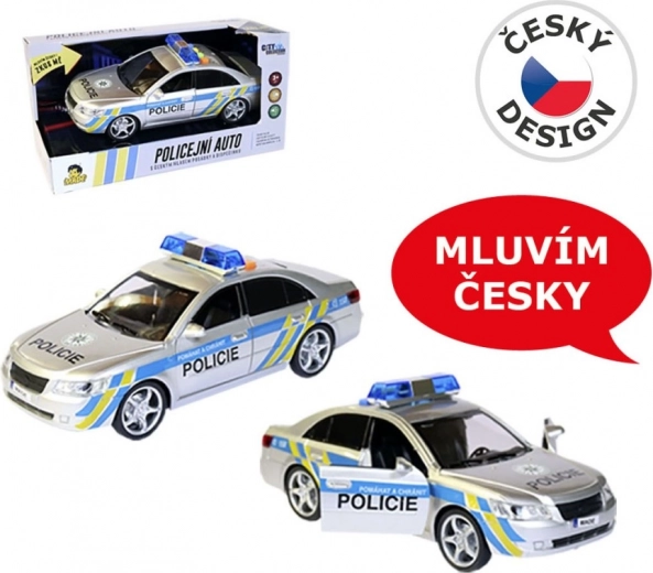 Voiture de police MaDe avec voix en tchèque 24 cm