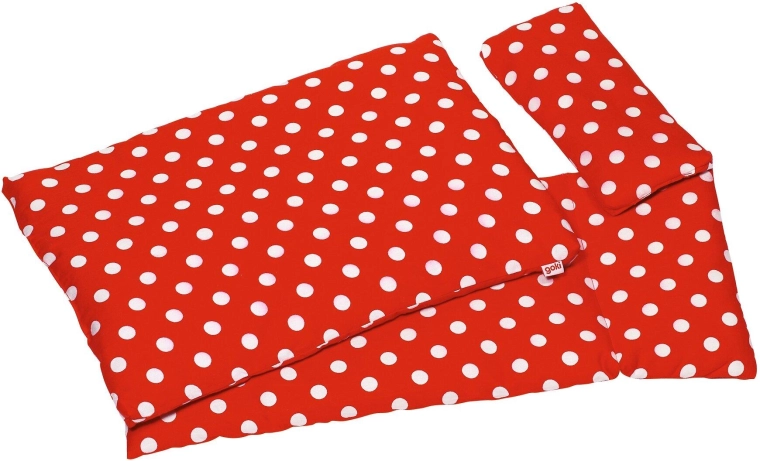 Linge de lit coloré à pois pour poupées - 1 pièce