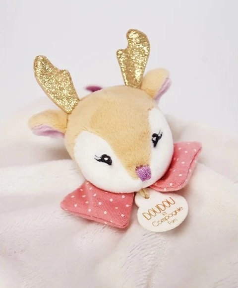 Doudou peluche faon