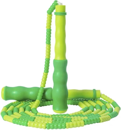 Corde à sauter pour enfants Merco à perles verte, 2,8 m