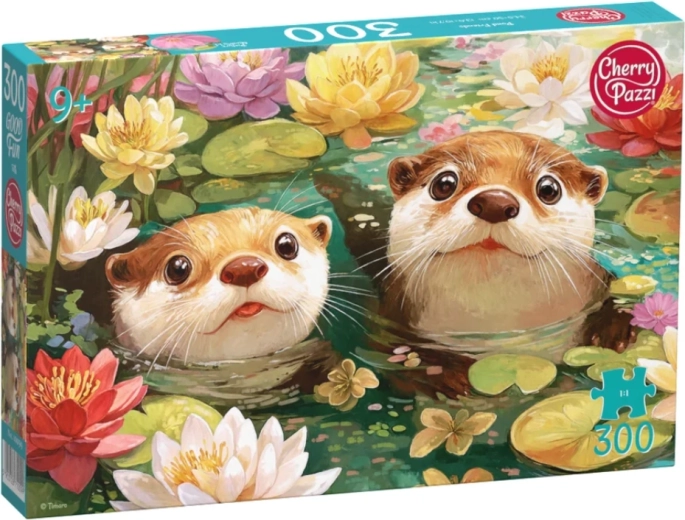 Puzzle CHERRY PAZZI Deux loutres, 300 pièces