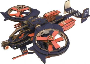 Woodcraft puzzle 3D en bois avion de combat