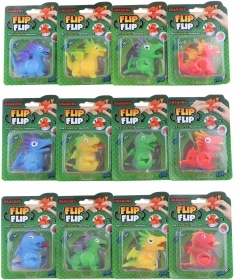 Petit dragon en caoutchouc 2-en-1 – figurine qui se replie en œuf