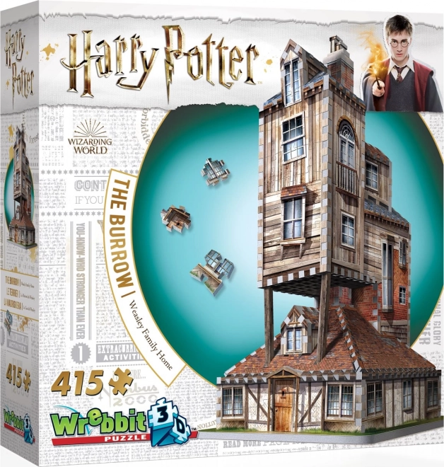 Puzzle 3D Harry Potter : Le Terrier, 415 pièces