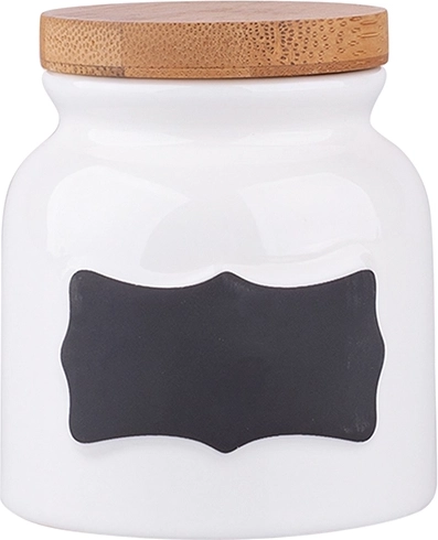 Boîte en porcelaine Regular 200 ml avec couvercle en bambou
