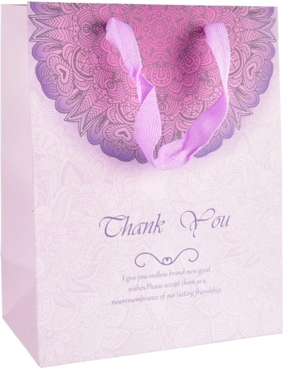 Sac cadeau en papier Thank You 16 × 10 × 32 cm