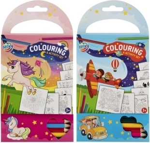 Moxy coloriages avec crayons de couleur (60 feuilles, 5 pcs) 3+