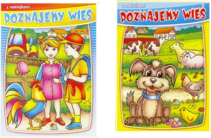 Coloriage Découvrons la campagne avec des autocollants