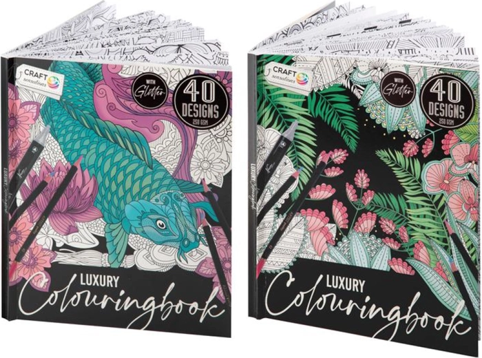 Livre de coloriage Luxe pailleté – 40 pages