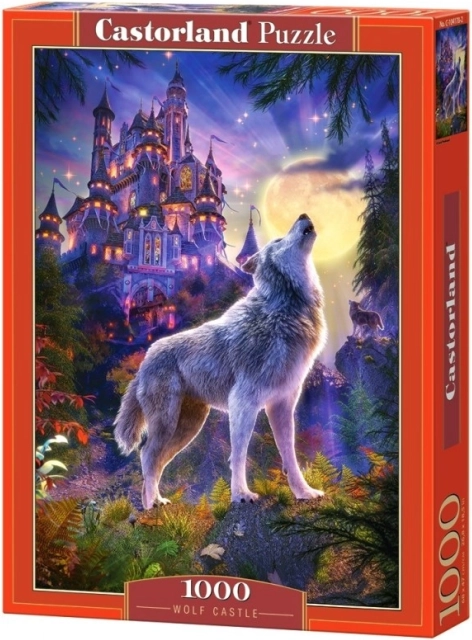 Puzzle 1000 pièces - Loup et château