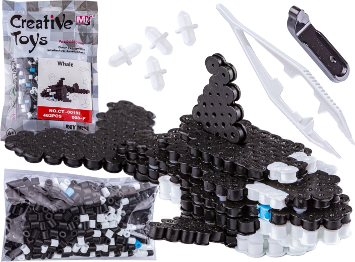 Perles à repasser 3D – gabarit orque (sachet)