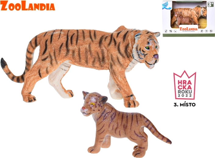 Zoolandia tigresse avec son petit figurines 7–15 cm