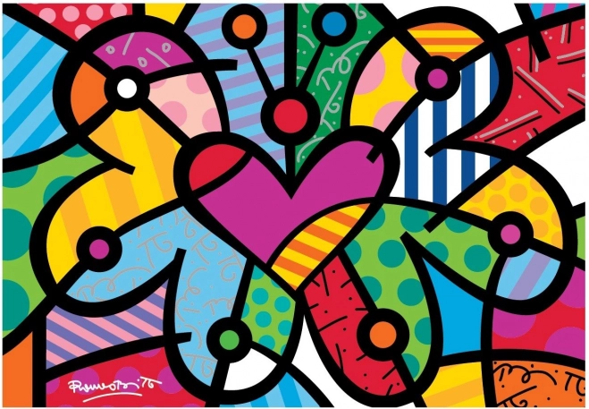 Bluebird puzzle papillon en forme de cœur 2000 pièces