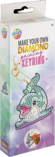 Peinture diamant – pendentif dauphin
