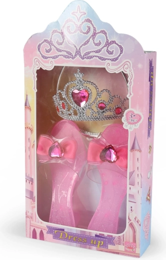 Ensemble de princesse rose avec baguette magique