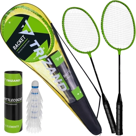 Ensemble de badminton Trizand dans un étui (9 pièces)
