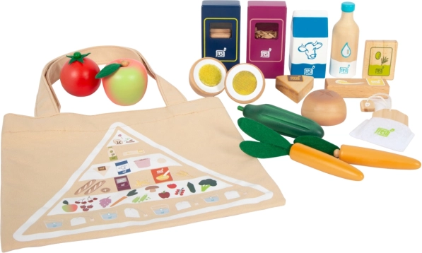 Set de produits végétariens Fresh – aliments en bois pour cuisine d’enfant