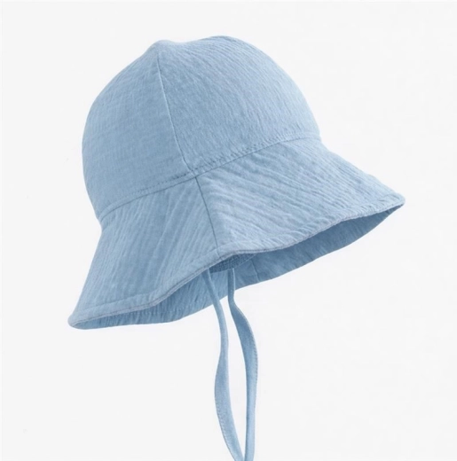 Chapeau en mousseline pour bébé New Baby 0–3 mois