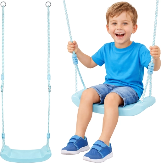 Balançoire de jardin pour enfants Kruzzel bleue