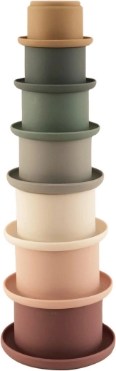 Petú Petú koku tour empilable en silicone en mélange de couleurs
