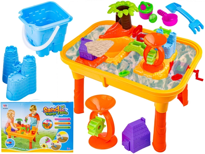 Table pour enfants avec eau et sable avec accessoires