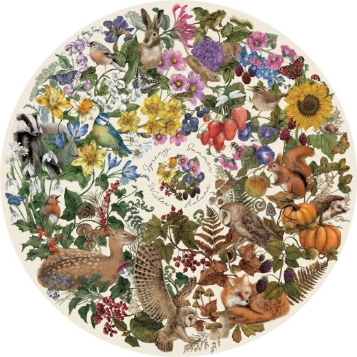 Puzzle rond Saisons dans la nature 500 pièces GIBSONS