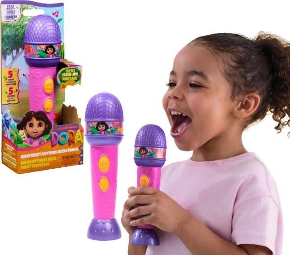 Microphone interactif Dora l'exploratrice avec effets sonores