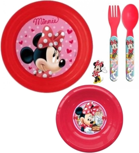 Ensemble repas en plastique Minnie (3 pièces) Eli