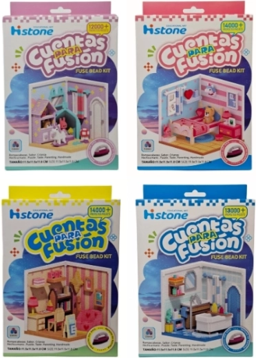 Kit créatif petite maison en perles - 1 pièce