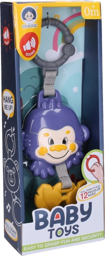 Singe musical à suspendre 29 cm - 1 pièce