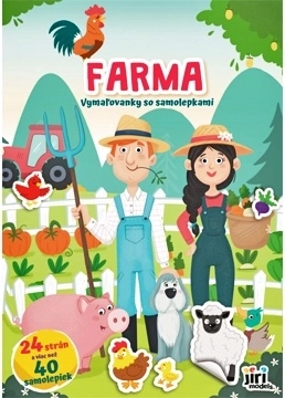 Ferme – coloriages avec autocollants