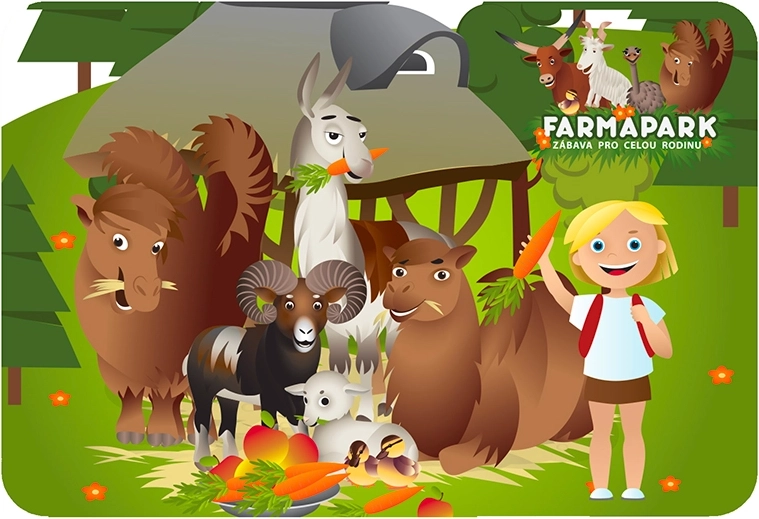 Set de table 3D Animaux de la ferme Farmapark PRIME