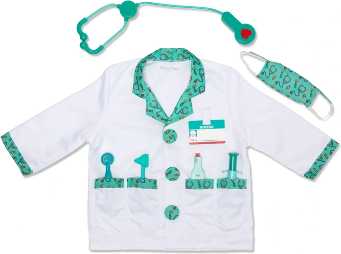 Costume de docteur pour enfant Melissa & Doug avec accessoires (8 pièces)