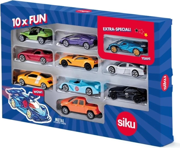 Siku Super set de 10 voitures de sport
